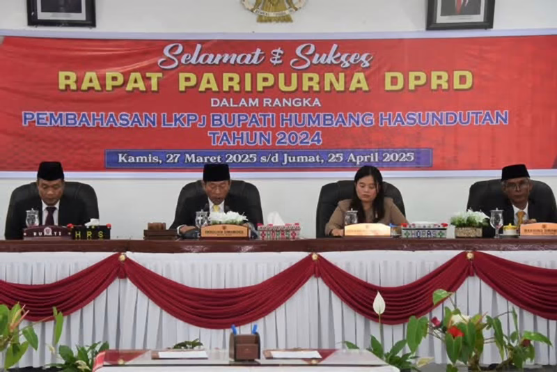 Terungkap di Paripurna DPRD! Inilah Rincian Kinerja Pemkab Humbahas Tahun 2024