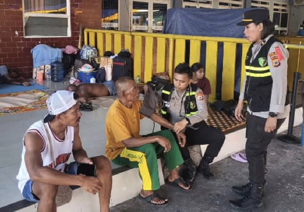 Mudik Sehat Bersama Polda Maluku, Cek Kesehatan Gratis di Pelabuhan Yos Sudarso Sambut Lebaran