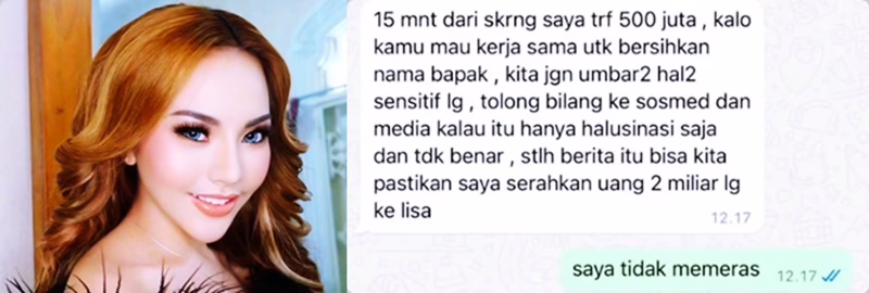 Pengakuan Lisa Mariana Makin Panas: Ditawari 2 Miliar Asal Sebut Halusinasi Soal Anak Ridwan Kamil?
