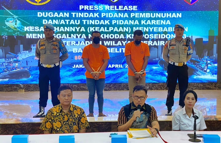 Misteri di Laut Belitung Terungkap: Ditpolair Korpolairud Baharkam Polri Amankan Tersangka Dugaan Pembunuhan dan Penggelapan Kapal
