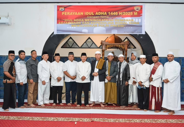 Idul Adha di Polda Maluku: Wakapolda Beri Pesan Menyentuh Hati
